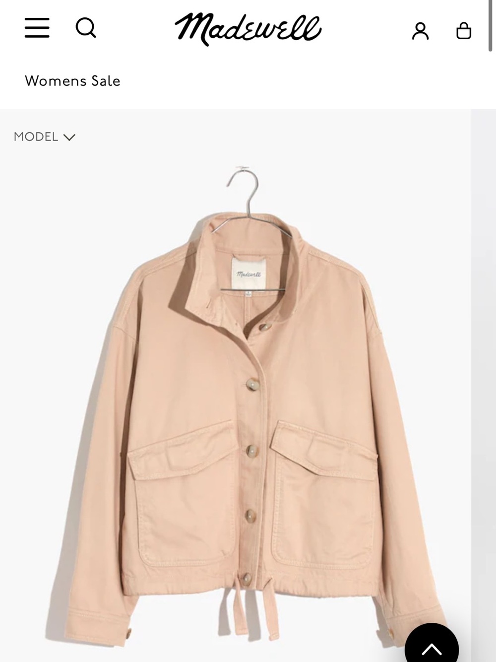 Madewell Utility Button-Front Jacket Beachmont Jacket sz xl